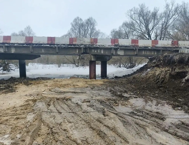 На мосту через реку Лесной Воронеж работы идут по графику