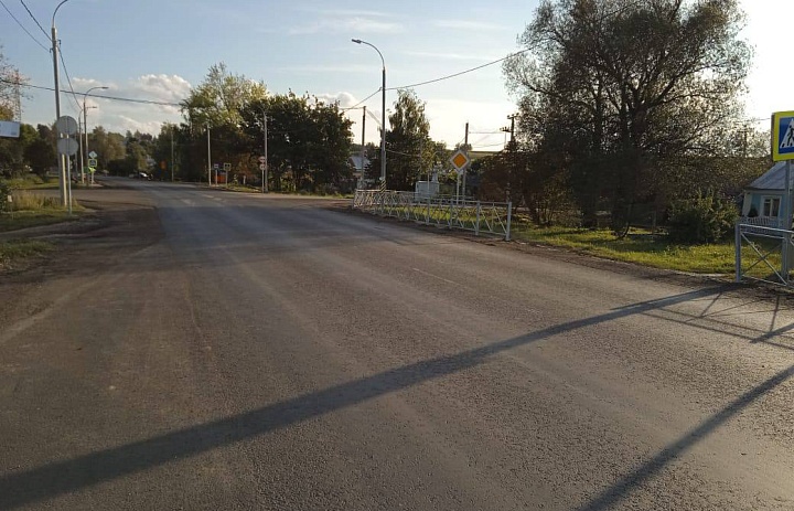 Завершена укладка верхнего слоя покрытия на моршанском участке автодороги "Тамбов-Шацк"